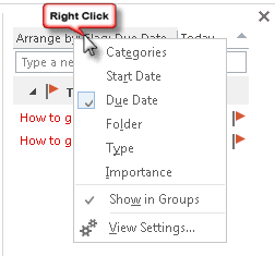 Change To do Bar view