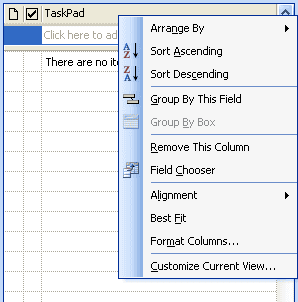 taskpad view