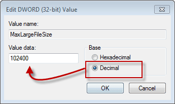 Add the DWORD to the Registry