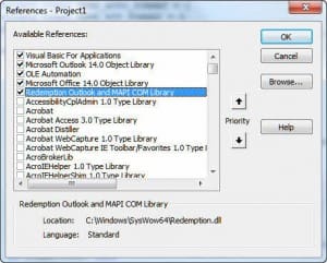 Add Redemption library