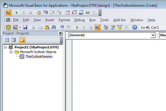 Script in the VBA Editor