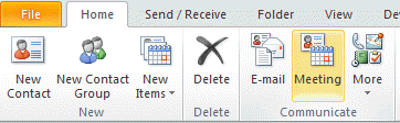 communicate-meeting Create a meeting with contacts
