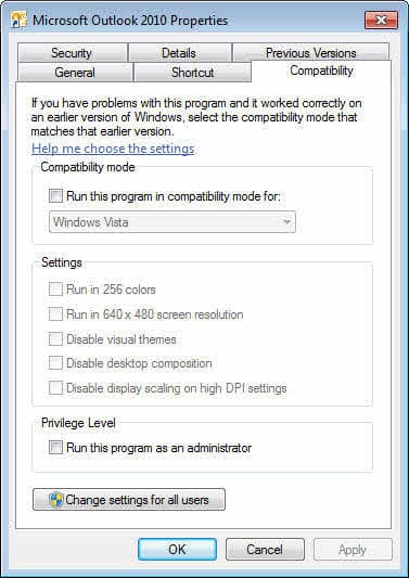 Check Compatibility Mode Settings