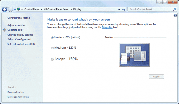 Display dialog