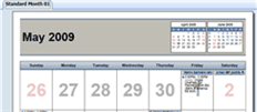 Month - has days from last month