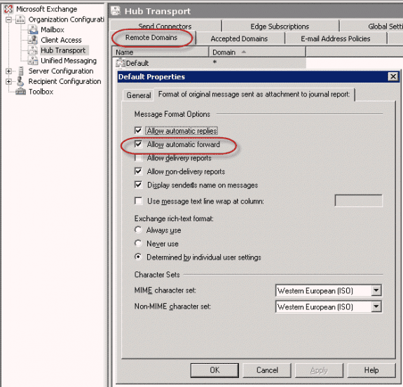 Remote Domain Settings