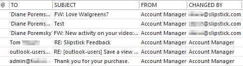 Use the changed by field to see who sent the message
