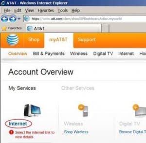 AT&T website