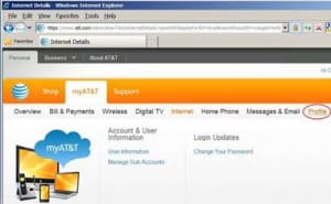 AT&T website