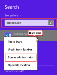 Run as Admin on Windows 8