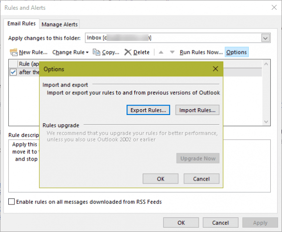export rwz file for backup