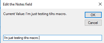 use an inputbox to edit a field