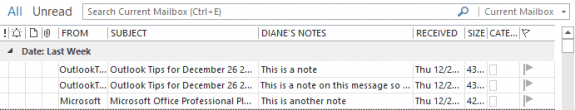 Add a custom notes field to a message