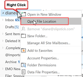 open file location