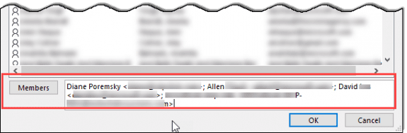paste into the Members field