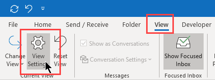 edit view settings