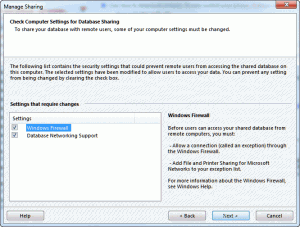BCM can configure the firewall for you