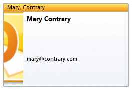 Change the business card image