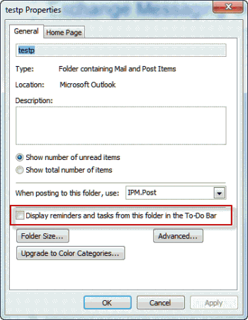Display reminders from other data files in the to-do bar