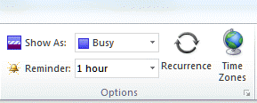 Set the reminder to None when creating the appointment