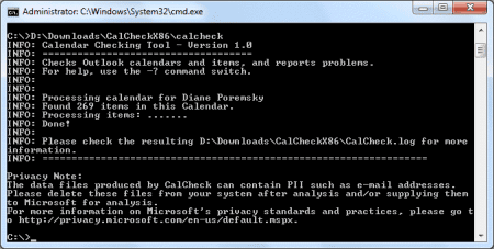 calcheck Outlook Calendar Checker