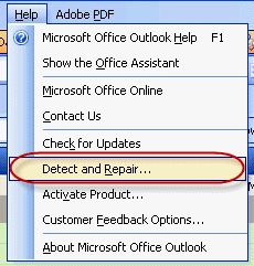 Run Detect and Repair from the Help menu