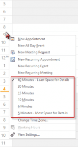 Right click on the time scale to choose a new interval