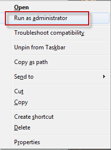 Open Outlook using Run as administrator