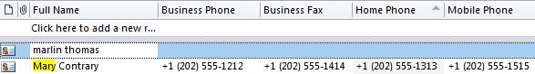 Outlook's default format