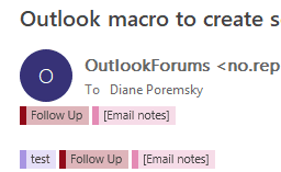 category search folder will find messages in the categories