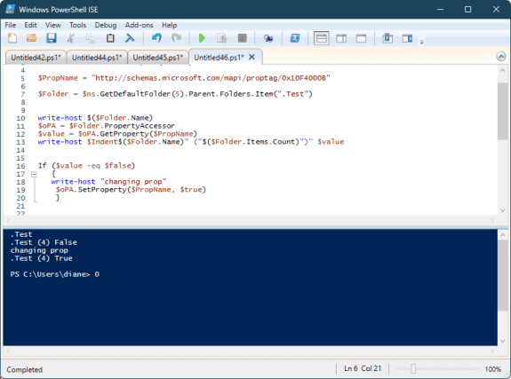powershell hide or unhide folder