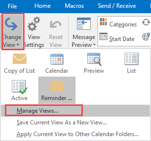 choose manage views