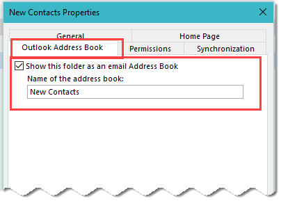 enable as address book