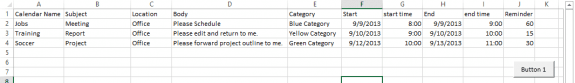 Spreadsheet format for use with macro
