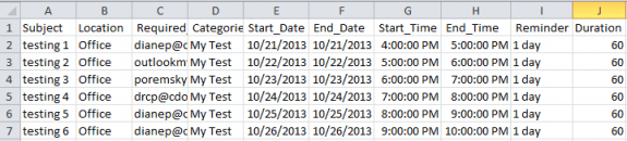 Add meeting details to a spreadsheet