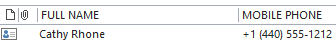 Phone number format