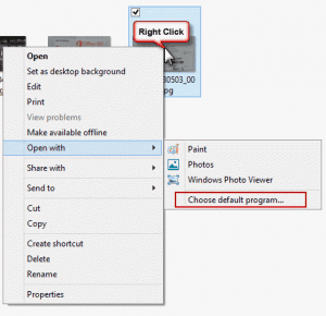Choose Default program