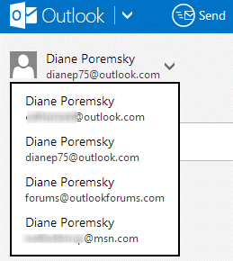 select a different From address