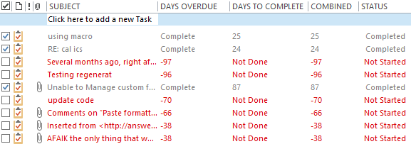 Create custom fields in Tasks
