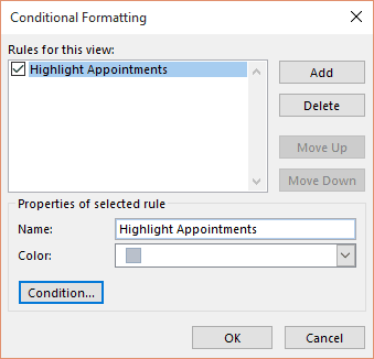 conditional formatting rule