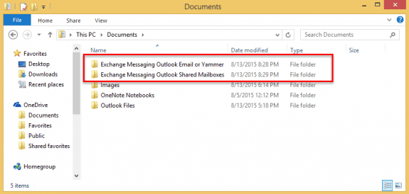 Save email messages to the hard drive
