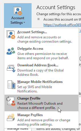 select change profile