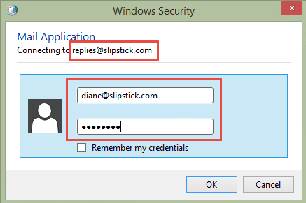 use your username and password