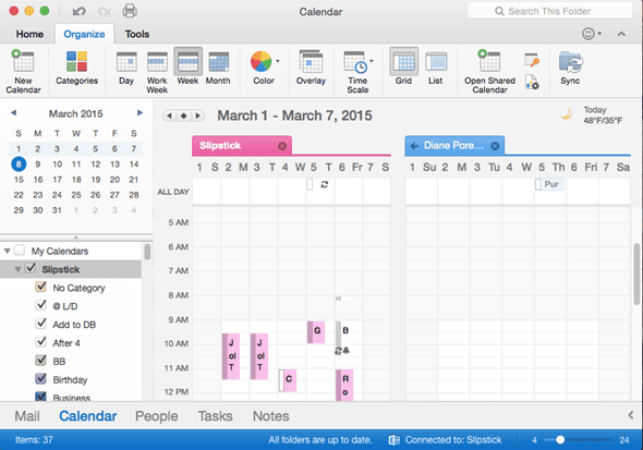 Outlook Calendars