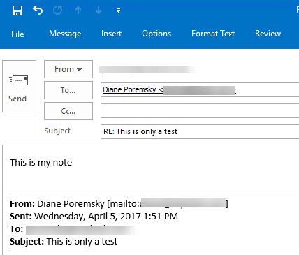 remove the signature when using a macro to reply