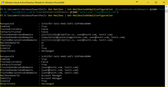 check junk mail settings on all mailboxes
