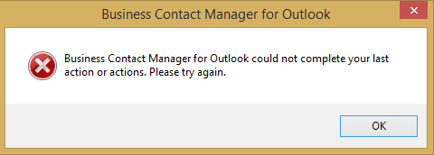 BCM error message