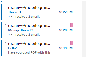 conversation group headers