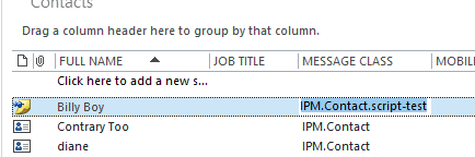 copy the message class