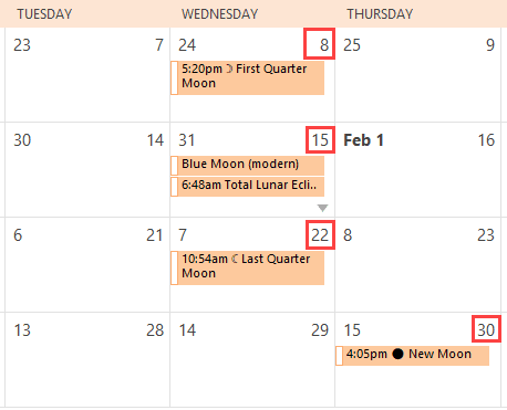 hebrew lunar dates